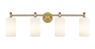 Downtown Urban LED Bath Vanity in Brushed Brass (405|434-4W-BB-G434-7WH)