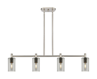 Downtown Urban Four Light Island Pendant in Satin Nickel (405|434-4I-SN-G434-7SM)