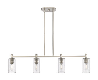Downtown Urban Four Light Island Pendant in Satin Nickel (405|434-4I-SN-G434-7SDY)