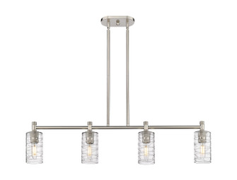 Downtown Urban Four Light Island Pendant in Satin Nickel (405|434-4I-SN-G434-7DE)