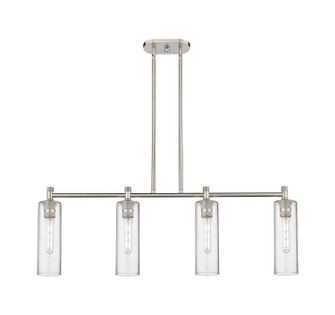 Downtown Urban Four Light Island Pendant in Satin Nickel (405|434-4I-SN-G434-12SDY)