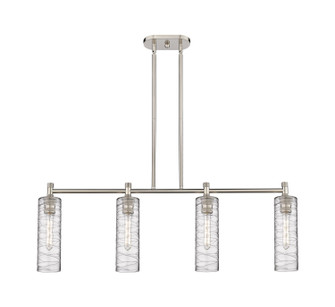 Downtown Urban Four Light Island Pendant in Satin Nickel (405|434-4I-SN-G434-12DE)