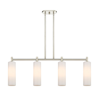 Downtown Urban LED Island Pendant in Polished Nickel (405|434-4I-PN-G434-12WH)