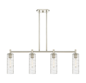 Downtown Urban Four Light Island Pendant in Polished Nickel (405|434-4I-PN-G434-12DE)