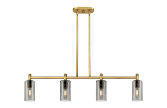 Downtown Urban LED Island Pendant in Brushed Brass (405|434-4I-BB-G434-7SM)