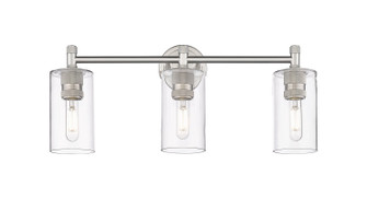 Downtown Urban Three Light Bath Vanity in Satin Nickel (405|434-3W-SN-G434-7CL)