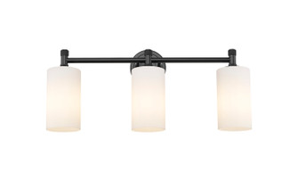 Downtown Urban Three Light Bath Vanity in Matte Black (405|434-3W-BK-G434-7WH)