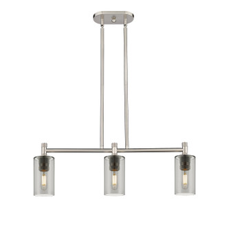 Downtown Urban Three Light Island Pendant in Satin Nickel (405|434-3I-SN-G434-7SM)