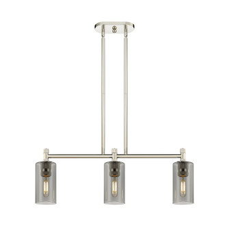 Downtown Urban Three Light Island Pendant in Polished Nickel (405|434-3I-PN-G434-7SM)