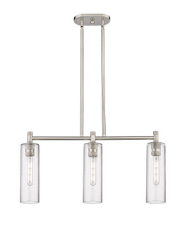 Downtown Urban Three Light Island Pendant in Polished Nickel (405|434-3I-PN-G434-12SDY)