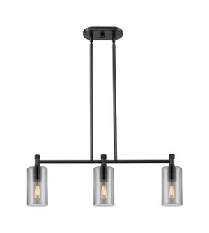 Downtown Urban Three Light Island Pendant in Matte Black (405|434-3I-BK-G434-7SM)