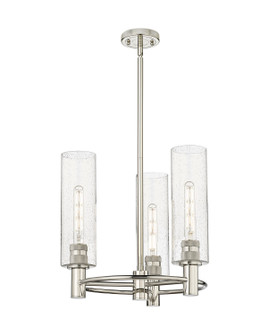Downtown Urban Three Light Pendant in Polished Nickel (405|434-3CR-PN-G434-12SDY)