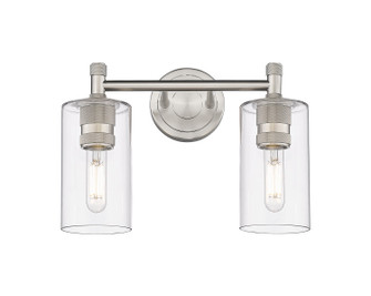 Downtown Urban Two Light Bath Vanity in Satin Nickel (405|434-2W-SN-G434-7CL)
