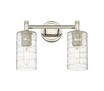 Downtown Urban Two Light Bath Vanity in Polished Nickel (405|434-2W-PN-G434-7DE)