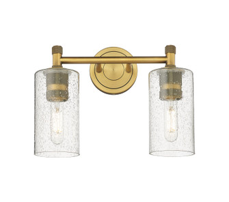 Downtown Urban Two Light Bath Vanity in Brushed Brass (405|434-2W-BB-G434-7SDY)