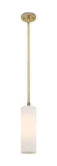 Downtown Urban LED Pendant in Brushed Brass (405|434-1S-BB-G434-12WH)