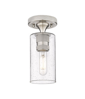 Downtown Urban One Light Flush Mount in Satin Nickel (405|434-1F-SN-G434-7SDY)