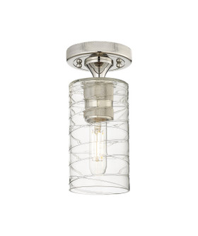 Downtown Urban One Light Flush Mount in Polished Nickel (405|434-1F-PN-G434-7DE)
