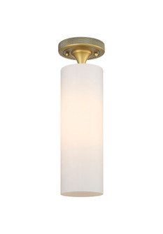 Downtown Urban LED Flush Mount in Brushed Brass (405|434-1F-BB-G434-12WH)