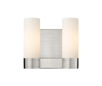Downtown Urban Two Light Bath Vanity in Satin Nickel (405|429-2W-SN-G429-8WH)