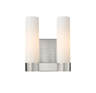 Downtown Urban Two Light Bath Vanity in Satin Nickel (405|429-2W-SN-G429-11WH)