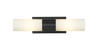 Downtown Urban LED Bath Vanity in Matte Black (405|429-2WL-BK-G429-8WH)