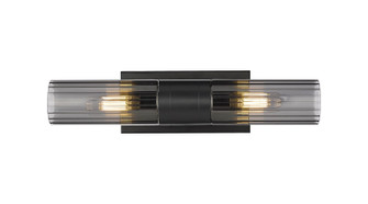 Downtown Urban LED Bath Vanity in Matte Black (405|429-2WL-BK-G429-8SM)