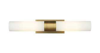 Downtown Urban Two Light Bath Vanity in Brushed Brass (405|429-2WL-BB-G429-11WH)