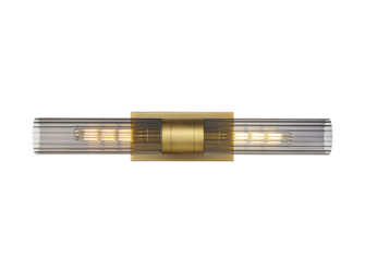 Downtown Urban Two Light Bath Vanity in Brushed Brass (405|429-2WL-BB-G429-11SM)