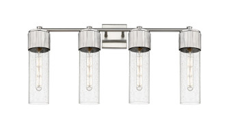 Downtown Urban Four Light Bath Vanity in Satin Nickel (405|428-4W-SN-G428-12SDY)