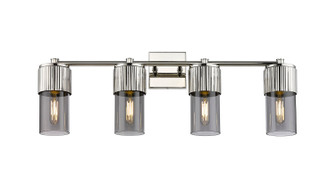 Downtown Urban Four Light Bath Vanity in Polished Nickel (405|428-4W-PN-G428-7SM)