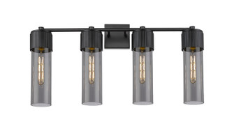 Downtown Urban Four Light Bath Vanity in Matte Black (405|428-4W-BK-G428-12SM)