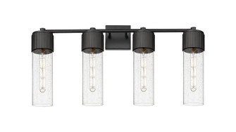 Downtown Urban Four Light Bath Vanity in Matte Black (405|428-4W-BK-G428-12SDY)