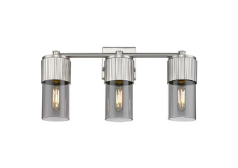Downtown Urban Three Light Bath Vanity in Satin Nickel (405|428-3W-SN-G428-7SM)