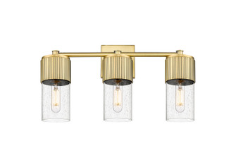 Downtown Urban LED Bath Vanity in Brushed Brass (405|428-3W-BB-G428-7SDY)