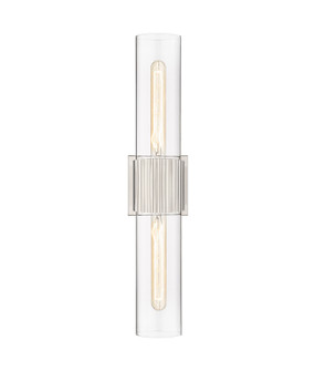 Downtown Urban Two Light Bath Vanity in Satin Nickel (405|428-2WL-SN-G428-12CL)