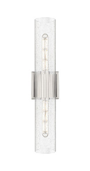 Downtown Urban Two Light Bath Vanity in Polished Nickel (405|428-2WL-PN-G428-12SDY)