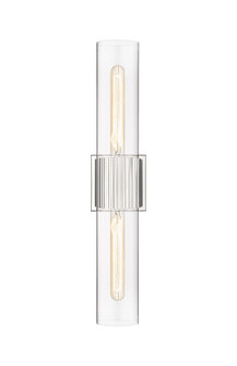 Downtown Urban Two Light Bath Vanity in Polished Nickel (405|428-2WL-PN-G428-12CL)