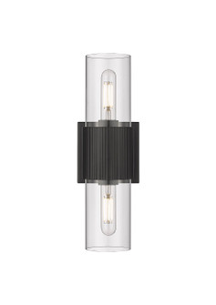 Downtown Urban LED Bath Vanity in Matte Black (405|428-2WL-BK-G428-7CL)