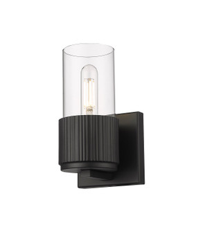 Downtown Urban One Light Wall Sconce in Matte Black (405|428-1W-BK-G428-7CL)