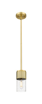 Downtown Urban One Light Pendant in Brushed Brass (405|428-1S-BB-G428-7SDY)