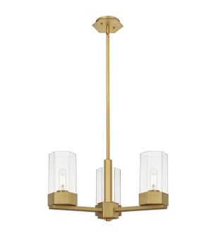 Downtown Urban LED Pendant in Brushed Brass (405|427-3CR-BB-G427-9CL)