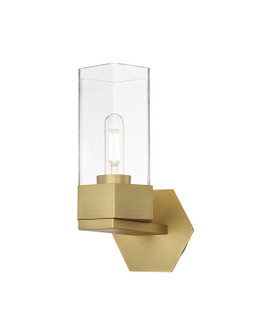 Downtown Urban LED Wall Sconce in Brushed Brass (405|427-1W-BB-G427-9CL)