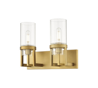 Downtown Urban LED Bath Vanity in Brushed Brass (405|426-2W-BB-G426-8CL)