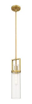 Downtown Urban LED Pendant in Brushed Brass (405|426-1S-BB-G426-15CL)