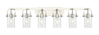 Downtown Urban Six Light Bath Vanity in Polished Nickel (405|423-6W-PN-G423-7DE)