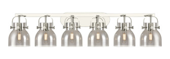 Downtown Urban Six Light Bath Vanity in Polished Nickel (405|423-6W-PN-G412-6SM)