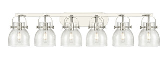 Downtown Urban Six Light Bath Vanity in Polished Nickel (405|423-6W-PN-G412-6SDY)