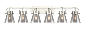Downtown Urban Six Light Bath Vanity in Polished Nickel (405|423-6W-PN-G411-6SM)