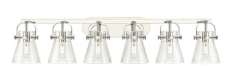 Downtown Urban Six Light Bath Vanity in Polished Nickel (405|423-6W-PN-G411-6SDY)